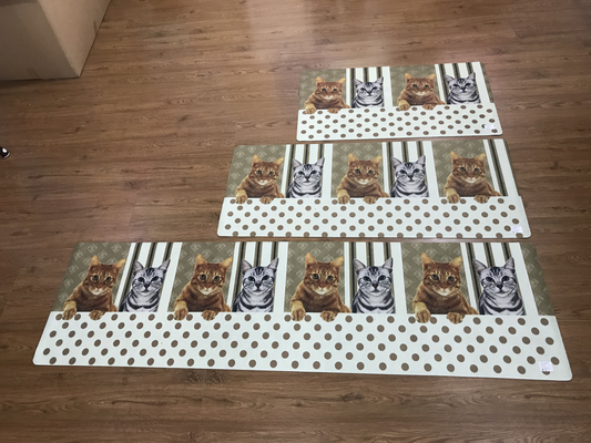 Kitchen Mat with Cat